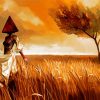 Pyramid Head Prairie Woman In The Wind paint by numbers