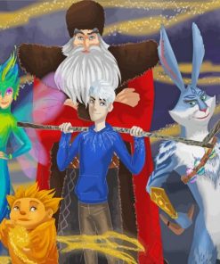 Rise Of The Guardians Characters paint by number