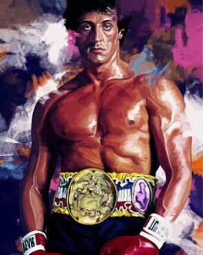 Rocky Balboa Art paint by numbers