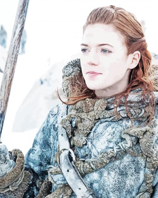 Rose Leslie Games Of Thrones paint by number