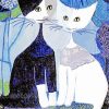 Rosina Wachtmeister Cats Blue paint by number