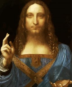 Salvator Mundi By Leonardo De Vinci paint by number
