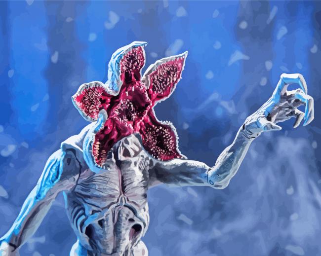 Scary Demogorgon paint by number