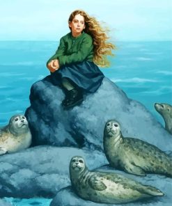 Selkie Girl Art paint by number