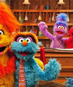 Sesame Street Show paint by numbers