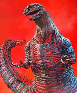 Shin Godzilla Monster paint by numbers