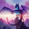 Sindragosa Dragon Art paint by numbers