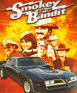 Smokey And The Bandit Poster paint by number