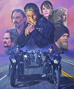 Sons Of Anarchy paint by number