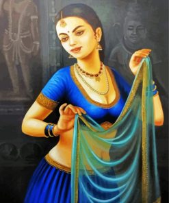 South Indian Lady paint by number