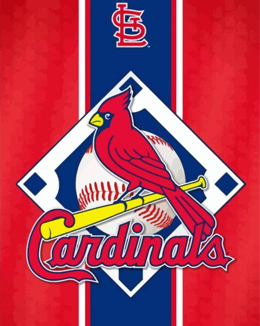 St Louis Cardinals Logo Art paint by numbers