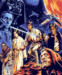 Star Wars A New Hope paint by numbers