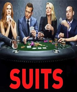 Suits Drama Serie paint by numbers
