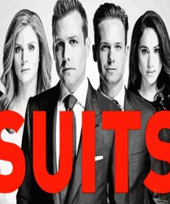 Suits Serie Poster paint by numbers