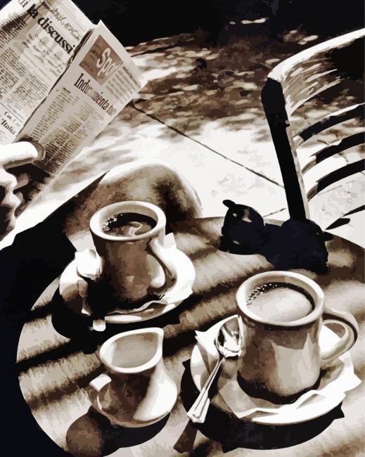 Sunday Morning Coffee By Fernando Natalici paint by number