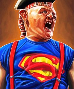 Super Sloth From The Goonies paint by numbers