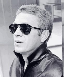 The American Actor Steve Mcqueen paint by number