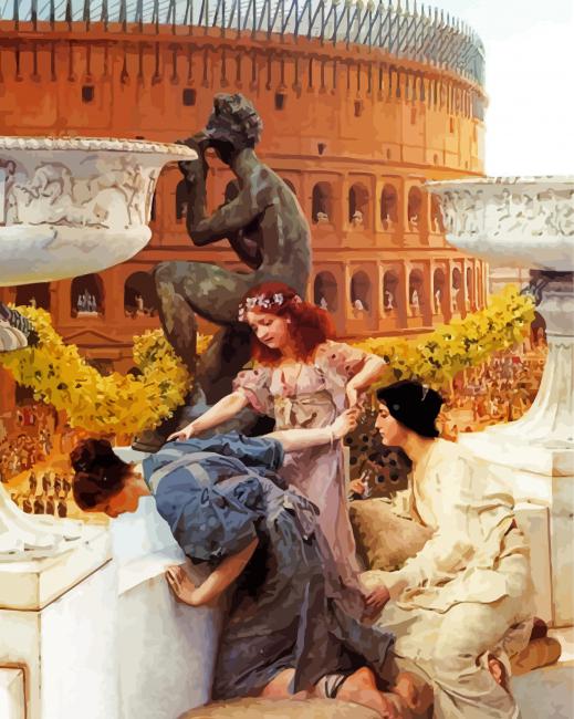 The Colosseum By Alma Tadema paint by numbers