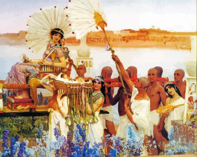 The Finding Of Moses By Alma Tadema paint by numbers