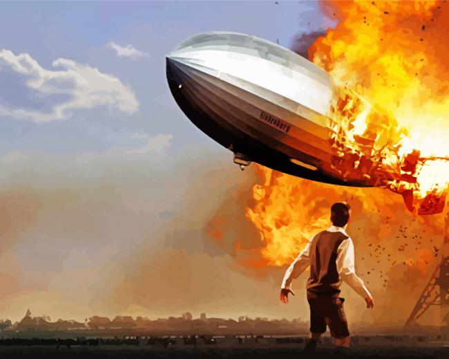 The Hindenburg Disaster paint by number