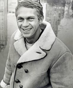 The Actor Steve Mcqueen paint by number