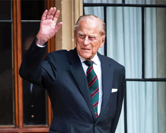 The Prince Philip paint by number