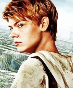Thomas Brodie Sangster Maze Runner paint by number