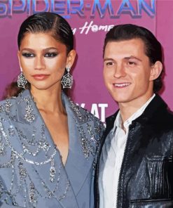 Tom And Zendaya paint by numbers