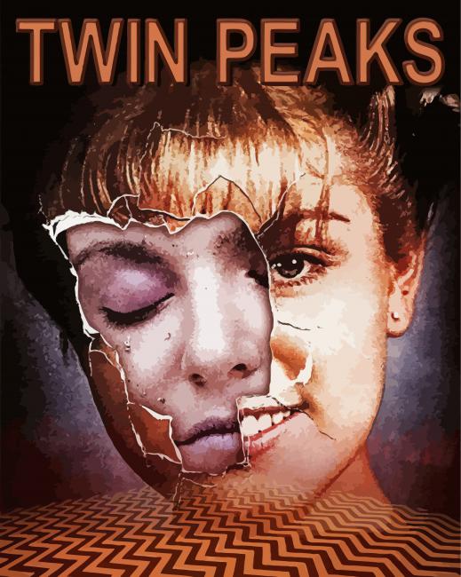Twin Peaks Vintage Poster paint by numbers