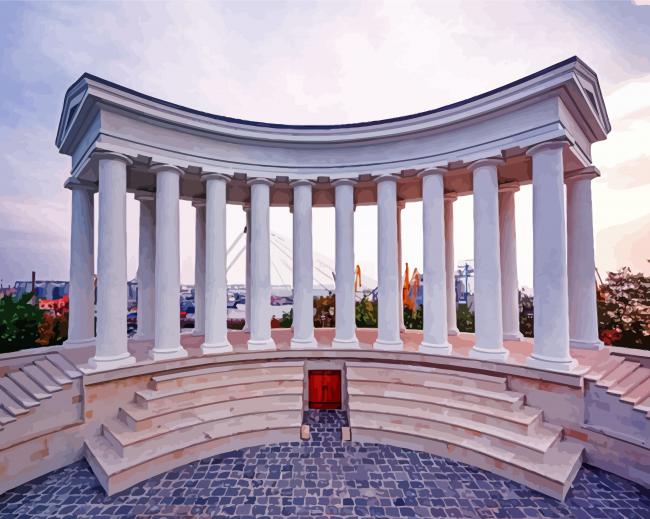 Ukraine Odessa Colonnade Of Vorontsov Palace paint by numbers