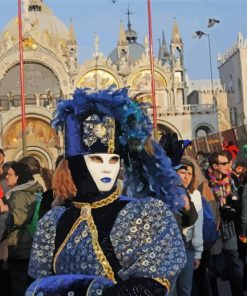 Venice Carnival Italy paint by numbers