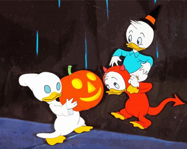 Vintage Halloween Cartoon paint by number