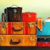 Vintage Old Travel Bags paint by numbers