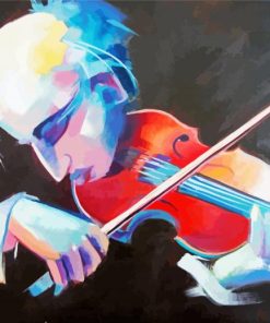Violin Player Art paint by number