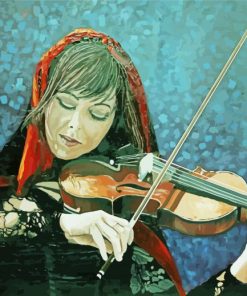 Violin Player paint by number