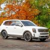 White Kia Telluride paint by number