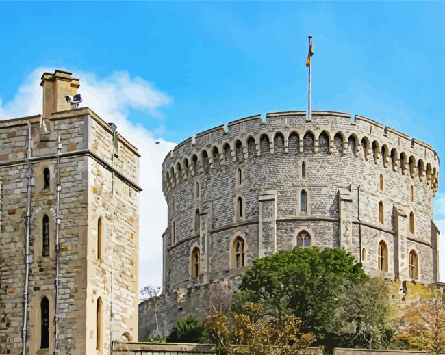 Windsor Castle paint by numbers