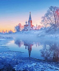 Wonderful Winter Reflections paint by number