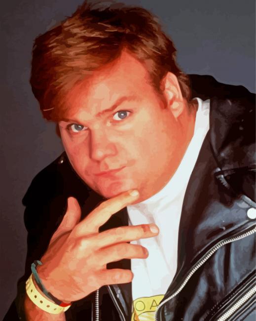 Young Chris Farley paint by number