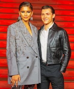 Zendaya And Tom Holland paint by number