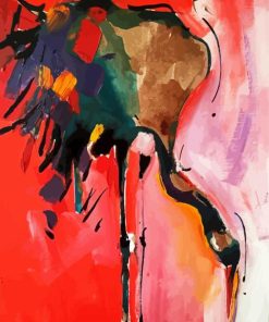 Abstract Crane paint by numbers