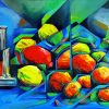 Abstract fruits paint by number