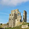 Corfe Castle Building paint by numbers