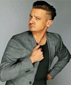 Aesthetic Jeremy Renner paint by number