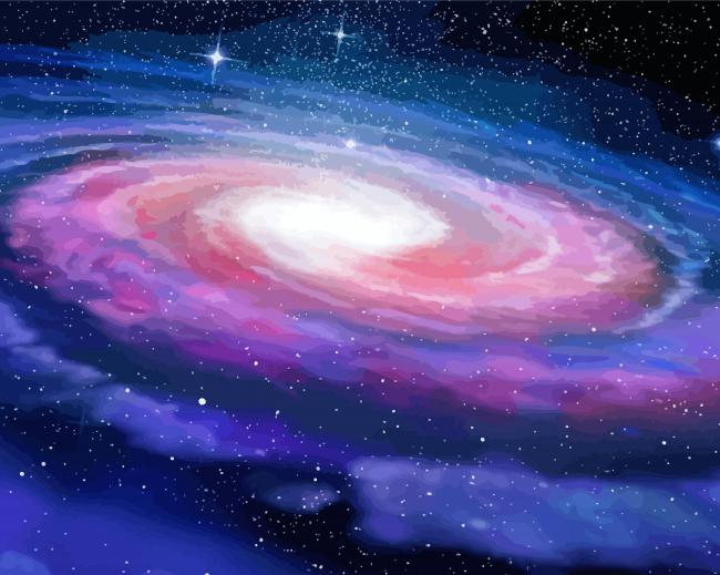 Aesthetic Milky Way paint by number