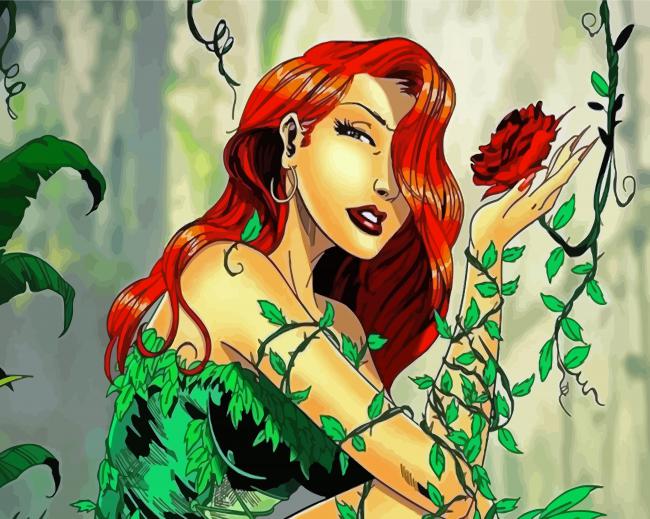 Aesthetic Poison Ivy paint by number