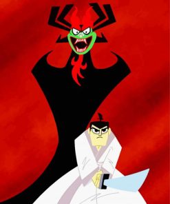 Aesthetic Samurai Jack paint by number
