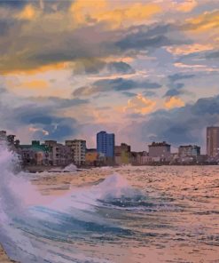 Malecon In Havana paint by numbers