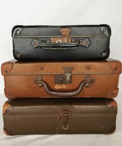 Aesthetic Vintage Old Travel Cases paint by number