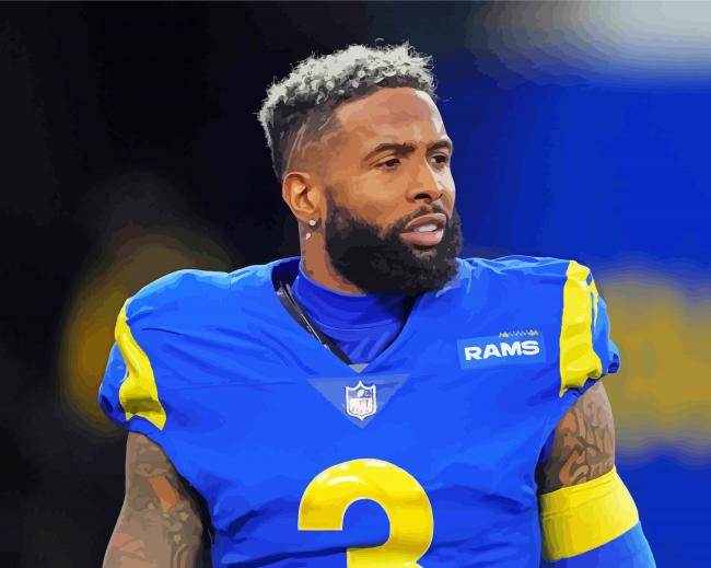 Aesthetic Odell Beckham Jr paint by number